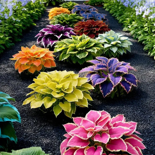 Variegated Rainbow Hosta Seeds 🌈✨