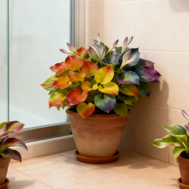 ✨“Dreamlight Rainbow Hosta — Where Nature Glows in Every Shade”